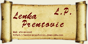 Lenka Prentović vizit kartica